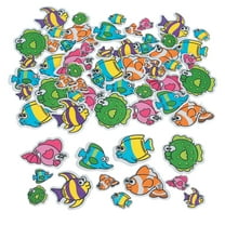 Fabulous Foam Self-Adhesive Tropical Fish Shapes, Craft Supplies, Regular, Foam Shapes, 500 Pieces, Multicolor