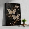 thumbnail image 3 of FLOPESN DIY Gemstone Pearl Diamond Art Painting Kit with Frame, 11.81X15.75n, Black Canvas Holiday Present Home Wall Decor Unframed-Butterfly, 3 of 7