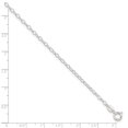 thumbnail image 3 of 925 Sterling Silver 0.85mm Fancy Chain Anklet, 3 of 3