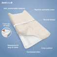 thumbnail image 3 of Jool Baby Soft Changing Pad + Washable Cover, Non-Slip - Fits Standard Changing Tables & Dressers (Wave Pattern, Oatmilk), 3 of 7