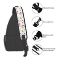 thumbnail image 4 of Lsque Summer Floral Pattern Cross Chest Bag Diagonally – Premium Durable Front Chest Sling with Adjustable Padded Strap, High-Capacity Storage, 4 of 8