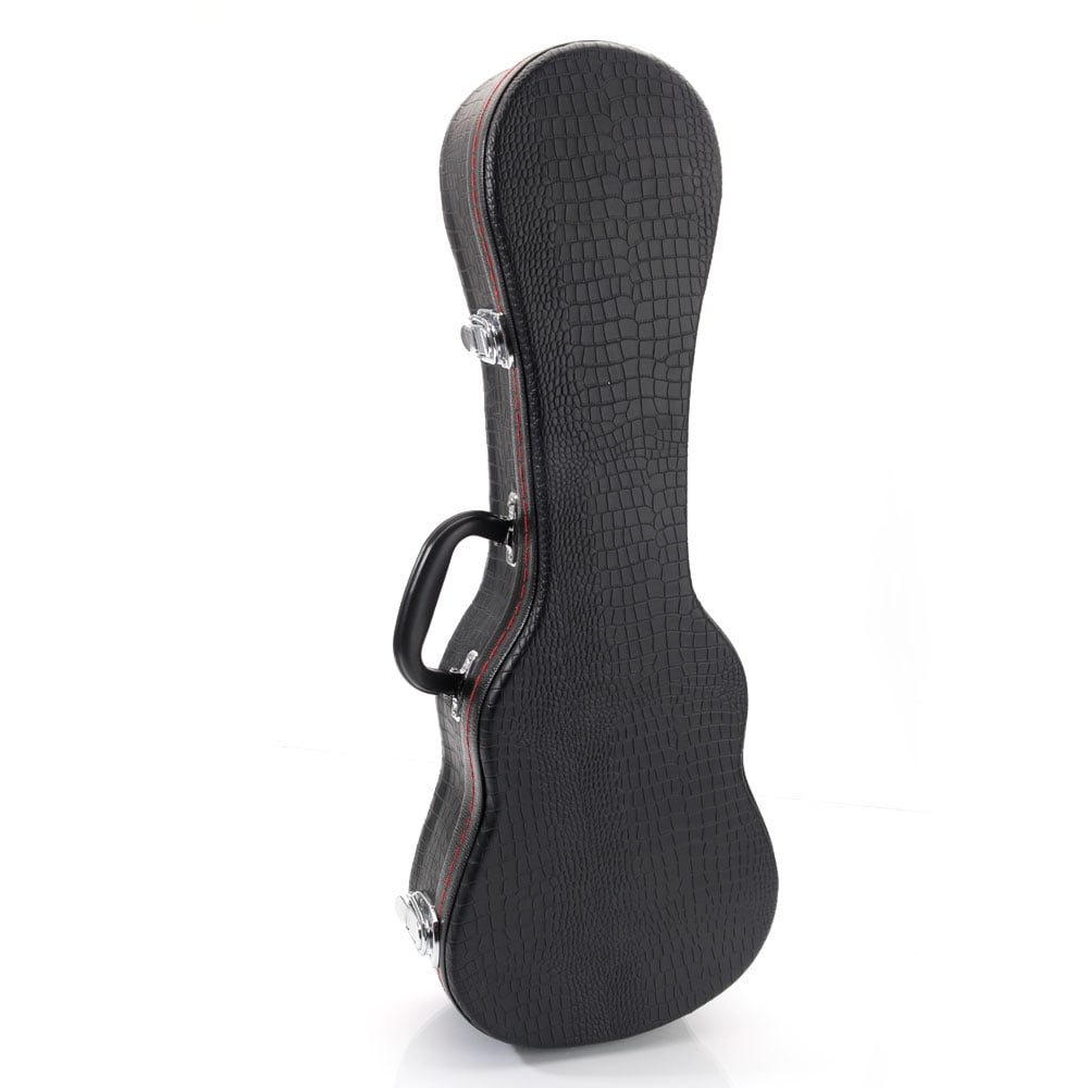 Lowestbest 21" Exquisite Top Grade Guitar Case, Leather Ukulele Portable Handy Case, Black Lowestbest 21" Exquisite Top Grade Guitar Case, Leather Ukulele Portable Handy Case, Black