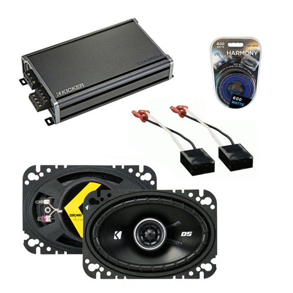 Fits Chevy Van (Full Size) 1988-1995 Speaker Upgrade Kicker DSC46 & CX300.4 Amp - Factory Certified