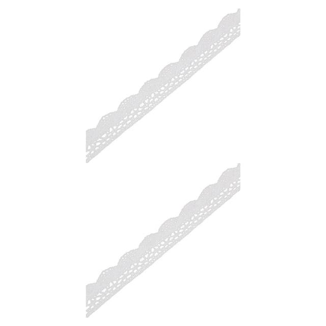 Wosthever 1 rollo de cinta artesanal de encaje, accesorio de costura creativo de algodón flexible, adorno de encaje para vestido, fiesta, Tipo8 2piezas