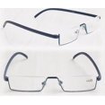 thumbnail image 2 of Ssxjv Half Frame Metal Reading Glasses Anti Eyestrain Blue Light Blocking Glasses, 2 of 2