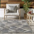 thumbnail image 5 of nuLOOM Gale Geometric Indoor/Outdoor Area Rug, 4' x 6', Gale Grey, 5 of 6
