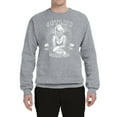 thumbnail image 2 of Outlaw Forever Biker Marilyn Monore | Mens Famous People Crewneck Graphic Sweatshirt, Heather Grey, Large, 2 of 3