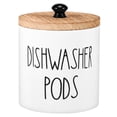 thumbnail image 1 of Dishwasher Pod Holder with Lid Stylish Dishwasher Tablet Container Wide Opening Dishwasher Pod Storage Round Shape Dishwasher Pod Canister Dishwasher Pod Organizer for Home Kitchens, 1 of 10