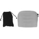 thumbnail image 2 of Almohada lumbar inflable de PVC y flocado, color gris, portátil, para viajes en coche., 2 of 14
