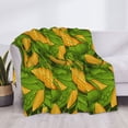 thumbnail image 4 of Salouo Fresh Corn 1 Print Throw Blanket Gifts for Women Men Soft Flannel Blanket for Home Living Room Decor Bedroom Blanket Gifts for Mom Dad -80"x60", 4 of 7