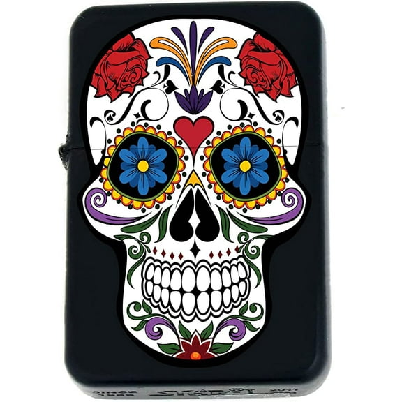 Suger Skull - Gifts Infinity Black Matt Windproof Lighters! (N Lover) (SK-2)