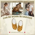 thumbnail image 7 of Fotbe Modern Wood Grain Sunflower Pattern Women's Fuzzy Curly Fur Memory Foam Loafer Slippers Indoor Outdoor Slippers Winter Home Shoes-39/40, 7 of 7