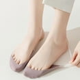 thumbnail image 5 of Wateresty Toe Topper Socks for Women - Invisible No-Show with Sling Back Strap for Comfort & Grip, Low-Cut Socks Ideal for Loafers and Heels, 5 of 7