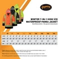 thumbnail image 6 of Pioneer Winter 7-in-1 Parka Jacket - High Vis Waterproof Safety Jacket with Detachable Hood - Stay Warm in -46C - Yellow, 6 of 9