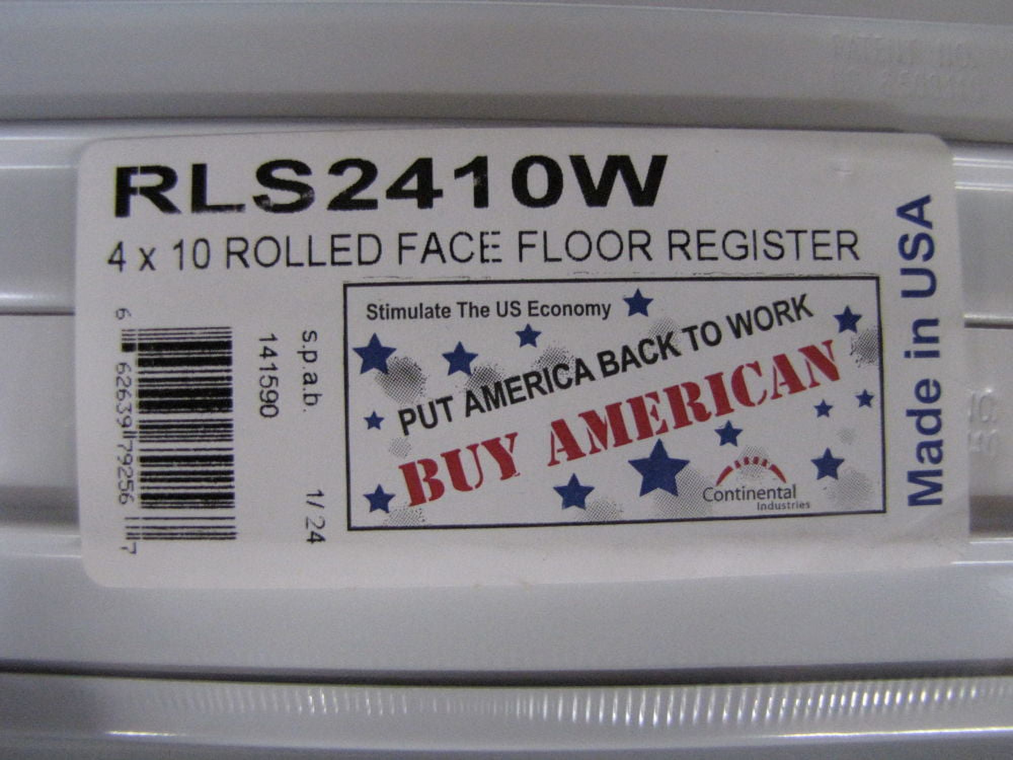 Mobile Home RV Parts. Floor Register 4" x 10". White Metal Floor Vent.  Lot of 8. Fits 4"x10" Hole in the floor.