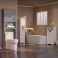 thumbnail image 3 of Over The Toilet Storage Cabinet, Asofer Bathroom Space Saver Organizer above Toilet with Adjustable Shelf & Door, 3 of 10