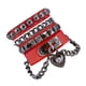 thumbnail image 1 of Pulseras para mujer, regalos para mujer, pulsera de corazón multicapa, pulsera de cuero para pareja, pulsera de cuero para hombre, pulsera A, 1 of 3