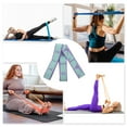 thumbnail image 4 of Unique Bargains 1pc Women 8 Grids Yoga Stretch Bands for Gym Stretching Exercise Nylon High Elastic Yarn Latex Yarn Blue, Purple, 4 of 4