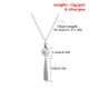 thumbnail image 4 of Collar de cadena de moda Sonducket ajustable con borlas color dorado, 4 of 6