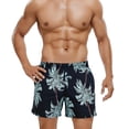 thumbnail image 5 of YHAJDS Mens Print Swim Trunks Loose Fit Quick Dry Beach Shorts for Swimming Hot Tub, 5 of 5