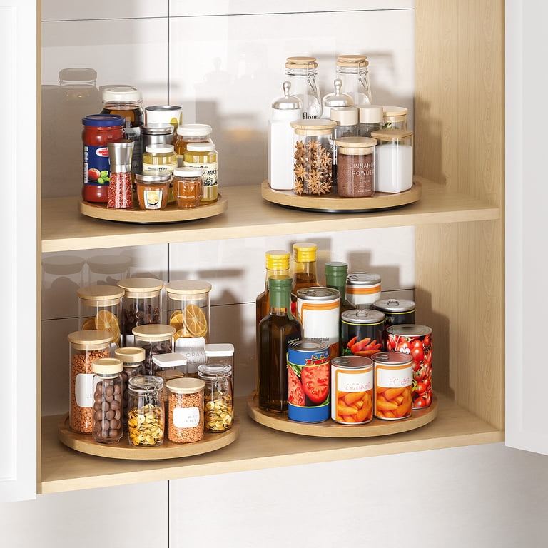LAMU 10-Inch Wooden Lazy Susan Organizer photo 5