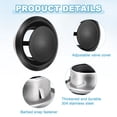 Uxcell 1Set 4 Inch Round Ceiling Diffuser, 304 Stainless Steel ...