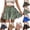 33# Green, variant on Boho Floral Print Shorts for Women 2026 Casual Elastic Waist Drawstring Flowy Shorts Comfy Summer Shorts Green S