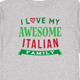 thumbnail image 4 of Inktastic Italy Love My Awesome Italian Family Boys or Girls Long Sleeve Toddler T-Shirt, 4 of 5