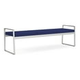 thumbnail image 1 of Gansett Reception Waiting Room Healthcare 3-Seat Bench / Silver Steel / Blue, 1 of 7