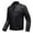 j-Black11243, variant on Men Jacket Slim Fit Standing Collar Leather Tops Long Sleeve Solid Color Coat Casual Lightweight Windproof Clothing,Black,L