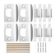 thumbnail image 1 of 4 Pack Plaque de Verrouillage de Porte-Acier Inoxydable Kits de Réparation de Plaque de Verrouillage de Porte-Restaurateur de Renforcement, 1 of 6