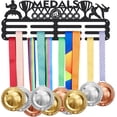 thumbnail image 1 of Soporte de pared para medallas de taekwondo, ideal para competiciones. Incluye marco para trofeos., 1 of 6