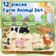 thumbnail image 5 of Set de juguetes Beetots de 12 figuras de animales de granja para niños, 5 of 8