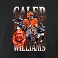 thumbnail image 4 of Men's Caleb Williams Black Chicago Bears Notorious Graphic T-Shirt, 4 of 4