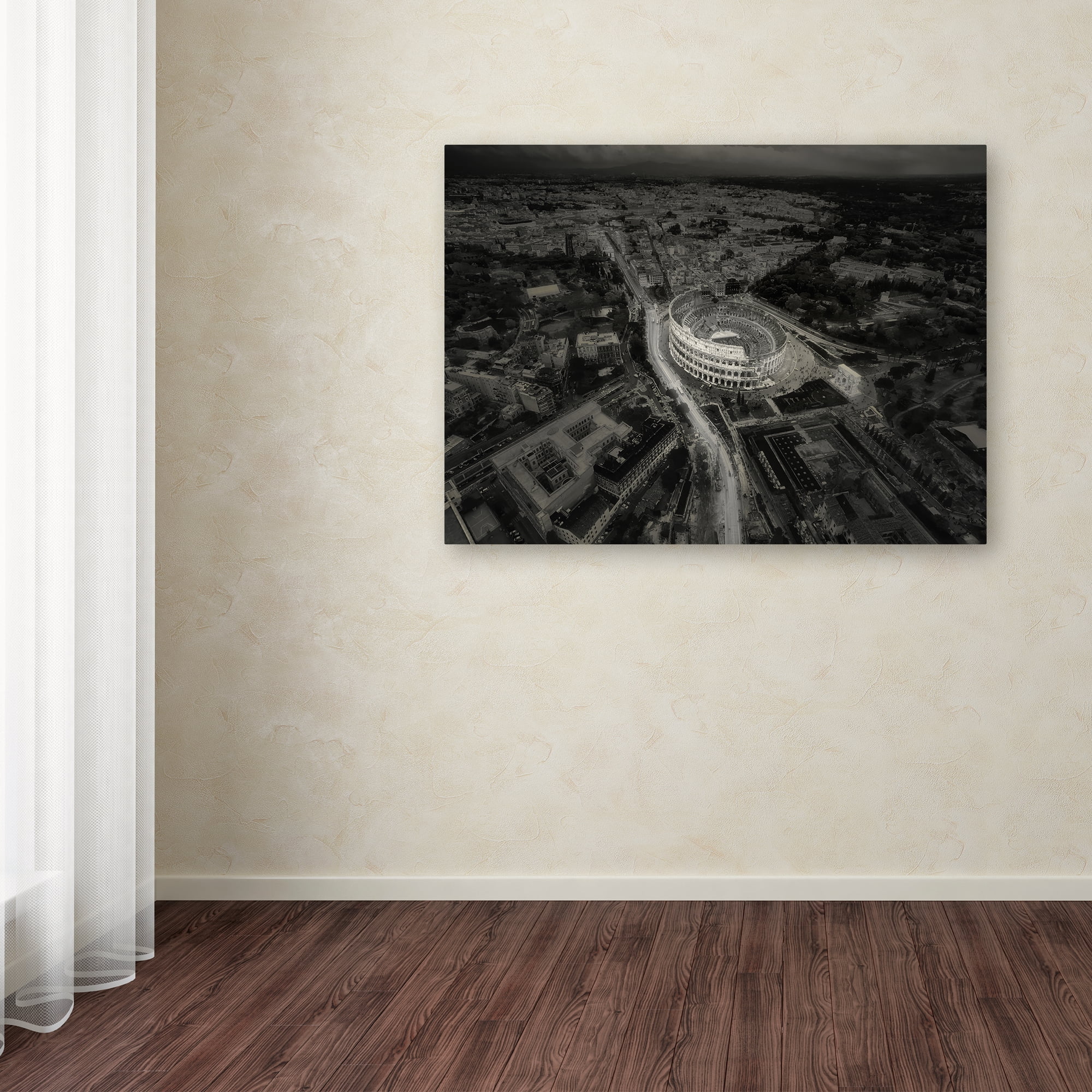 Trademark Fine Art 'All Roads Lead To Rome' Canvas Art by Stan Huang