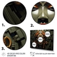 thumbnail image 3 of Designart "Songye Power Mystical African Mask II" People Framed Wall Art - Global Orange African Mask Entryway Framed Wall Art, 3 of 6