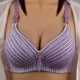 thumbnail image 2 of Eashery Womens Bra Plus Size Solid Breathable Push Up Bras for Women Womens Plus Size Sports Bra Purple 100B, 2 of 4