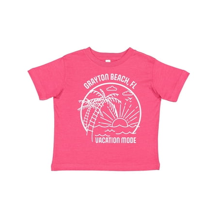 

Inktastic Summer Vacation Mode Grayton Beach Florida Gift Toddler Boy or Toddler Girl T-Shirt