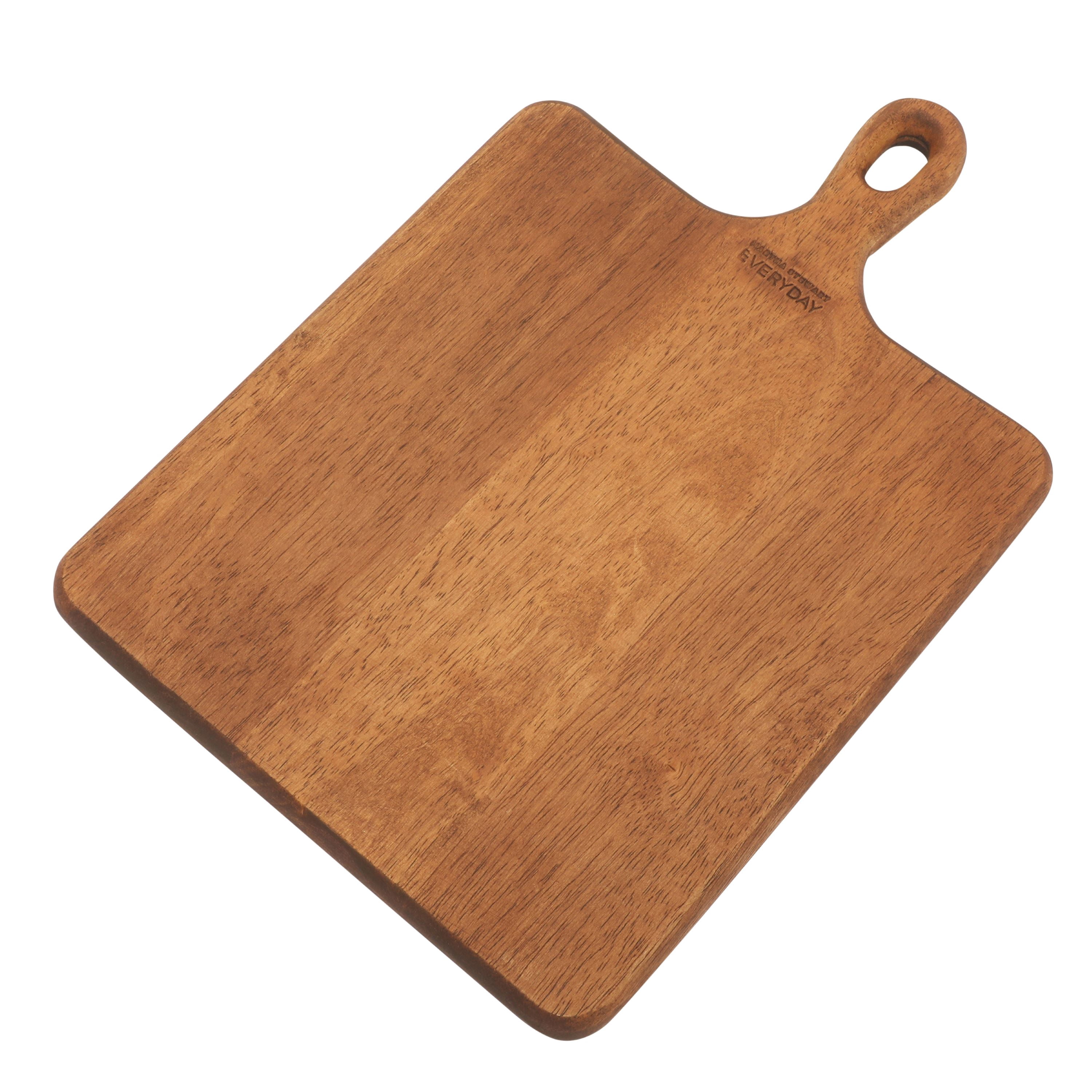 Martha Stewart Everyday Westhaven 4"x 9.5" Acacia Wood Cutting Board for Kitchen Chopping Board