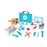 Pet Vet Checkup & Care Toy Set - 24-Piece Animal Doctor Playset for Kids