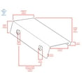 thumbnail image 2 of CKP #3306 Visions Collection 3 in. (76mm) Back Mount Finger Edge Pull, Matte Black, 2 of 5