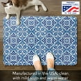 thumbnail image 2 of CounterArt "Blue Medallion" 30” x 20” Decorative Vinyl Comfort Floor Mat, 2 of 7