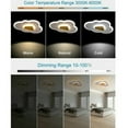 thumbnail image 3 of 20W LED Ceiling Light, Cloud Lamp with Remote Control & Dimming Function, Night Light Feature for Kids Room, 3 of 5