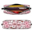 thumbnail image 2 of Fotbe Kawaii Pig Pattern Leather Pencil Case, Pencil Pouch with Durable Zipper, Compact and Stylish Organizer for Stationery, Art Supplies, Travel Essentials, 2 of 7