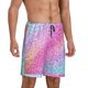 thumbnail image 2 of Balery Fun Rainbow Pink Pantalones cortos de pijama de punto de algodón para hombre con cinturilla y bolsillos-XX-Large, 2 of 6