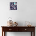 thumbnail image 3 of PinPix 13x13 Custom Cork Bulletin Board Vintage Japanese Floral Navy Poster Board Has a Fabric Style Canvas Finish, Framed in Vintage Japanese Floral Navy, by ArtToFrames (PinPix-1542), 3 of 5