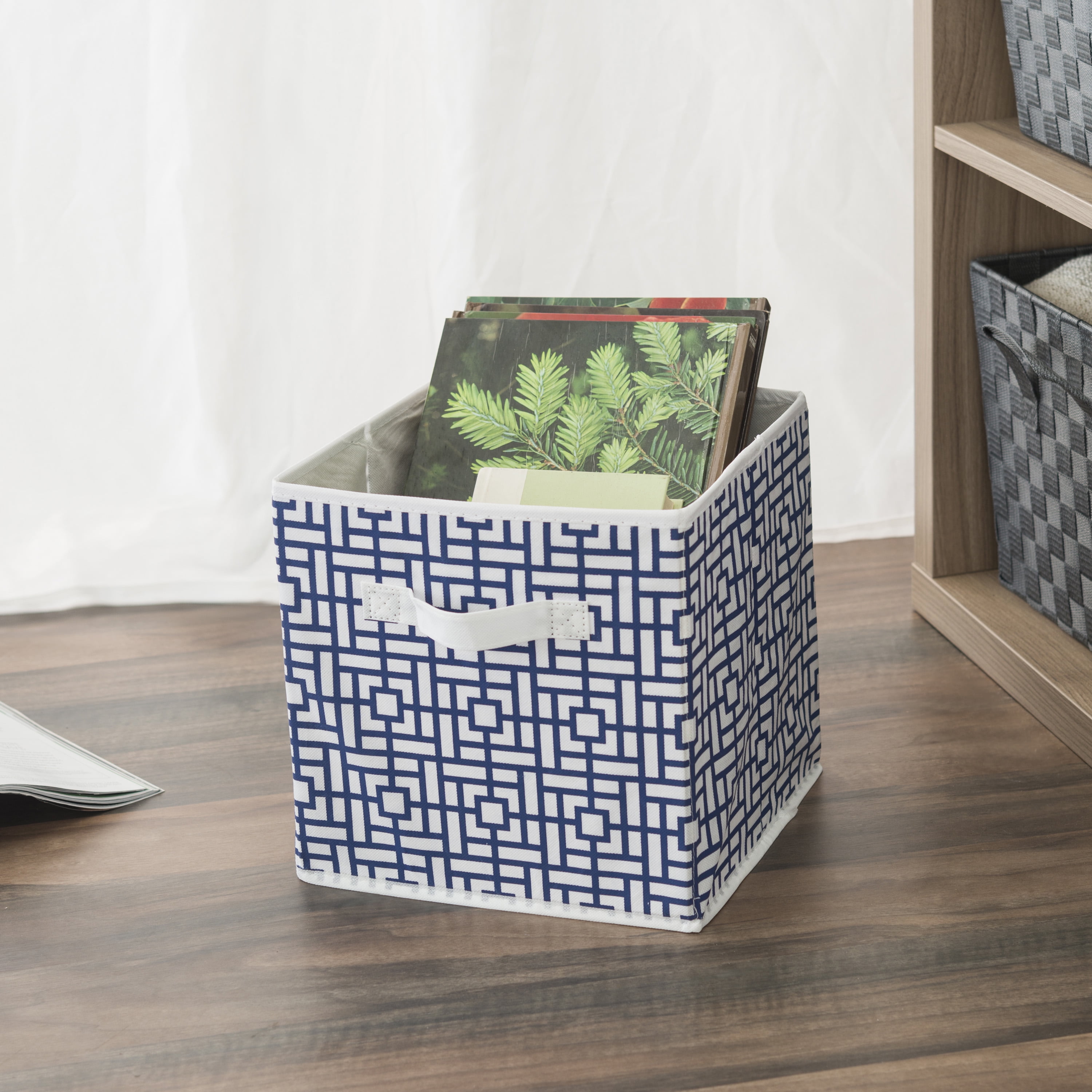 Squared Collapsible NonWoven Storage Cube, Navy