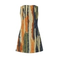 thumbnail image 5 of Ovzne Robes pour Femmes Robe d'Été Décontractée Mode à Imprimé avec Poche Sans Manches à Col en V Robe Grande Taille Robe Maxi Imprimée Liquidation, 5 of 5