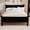 Black, variant on LFSLJJMYTwin Size Flat Panel Bed with Headboard & Footboard, Minimalist Modern, Shaker and Farmhouse Style Design with Wood Grain Finish, Sleek and Functional Bedroom Furniture,Light Walnut