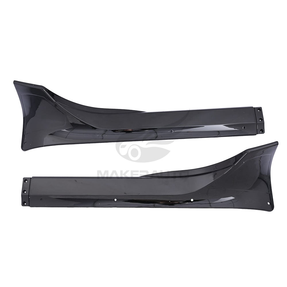 Pair Gloss Black Side Skirt Extension Rocker Panels for 2025+ Tesla Model Y